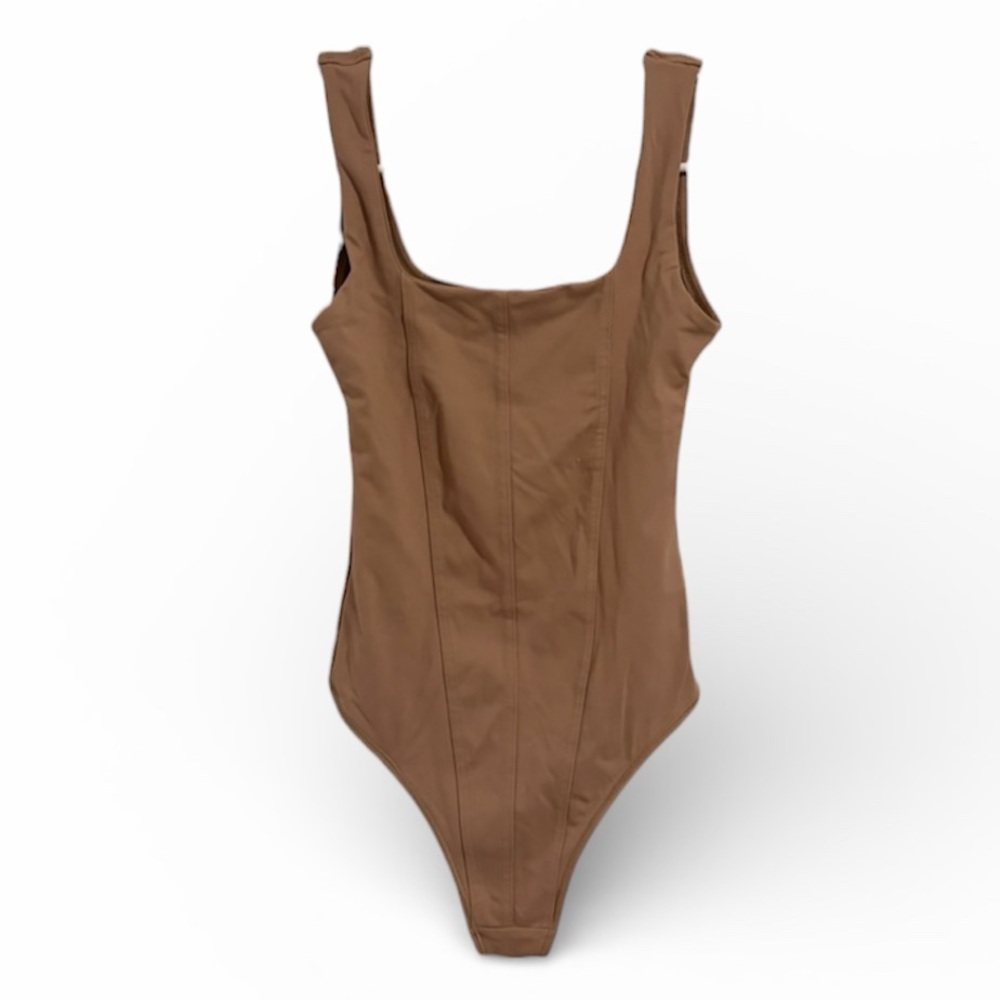 Abercrombie &‎ Fitch Soft AF Nude Seamless Fabric Corset Bodysuit XXS